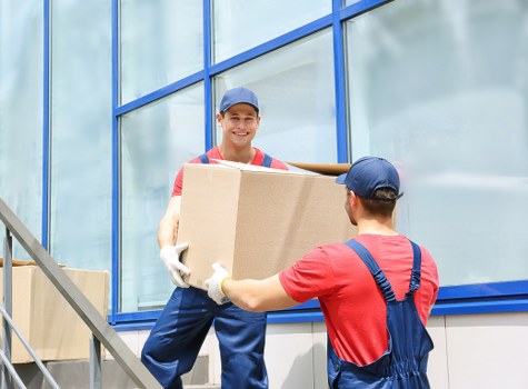 Packing and handling office furniture during a Balham relocation