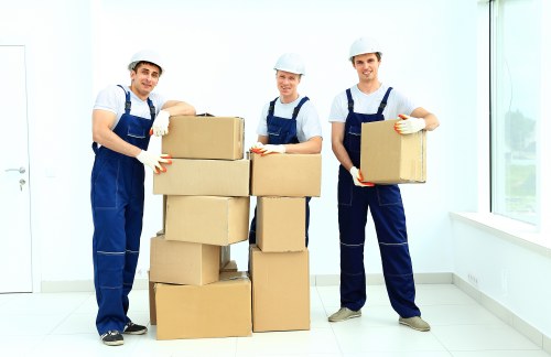 Reusable furniture and donated items loaded for charity partnership redistribution